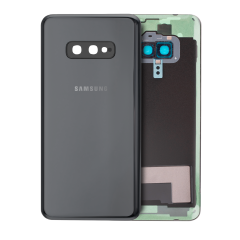 Back cover Glass With Camera Lens Compatible For Samsung Galaxy S10E (Service Pack) (Prism Black)