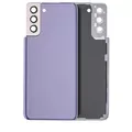 Back Cover Glass With Camera Lens Compatible For Samsung Galaxy S21 Plus (No Logo) (Aftermarket Plus) (Phantom Violet)