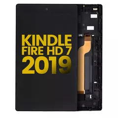 LCD Assembly With Frame Compatible For Amazon Kindle Fire HD 7 2019 (M8S26G) (Refurbished) (All Colors)