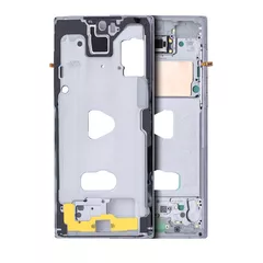 Mid-Frame Housing Compatible For Samsung Galaxy Note 10 (Aura White)