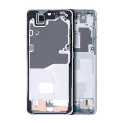 Mid-Frame Housing Compatible For Samsung Galaxy S21 Ultra (Phantom Silver)