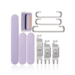 Hard Buttons (Power / Volume / Switch) Compatible For iPhone 14 Pro / 14 Pro Max (Deep Purple)