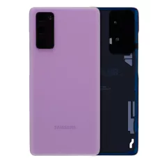 Back Cover Glass With Camera Lens Compatible For Samsung Galaxy S20 FE (Service Pack) (Cloud Lavender)