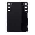 Back Cover Glass With Camera Lens Compatible For Samsung Galaxy S23 Plus 5G (No Logo) (Aftermarket Plus) (Phantom Black)