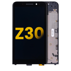 LCD Assembly With Frame Compatible For BlackBerry Z30 (Black)