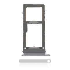 Single Sim Card Tray Compatible For Samsung Galaxy Note 10 Plus / 5G (Aura Glow / Silver)