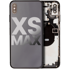 Back Housing W/ Small Components Pre-Installed Compatible For iPhone XS Max (Used OEM Pull: Grade B) (Space Gray)