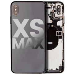 Back Housing W/ Small Components Pre-Installed Compatible For iPhone XS Max (Used OEM Pull: Grade C) (Space Gray)
