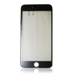 Glass with Frame / OCA / Polarizer Pre-Installed Compatible For iPhone 6 Plus (Black)