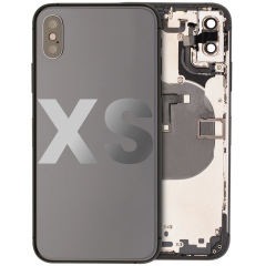 Back Housing W/ Small Components Pre-Installed Compatible For iPhone XS (Used OEM Pull: Grade A) (Space Gray)