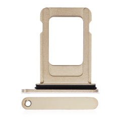 Single Sim Card Tray Compatible For iPhone 14 Pro / 14 Pro Max (Gold)