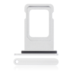 Single Sim Card Tray Compatible For iPhone XR (White)