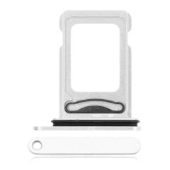 Dual Sim Card Tray Compatible For iPhone 12 (White)