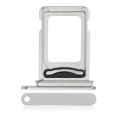 Dual Sim Card Tray Compatible For iPhone 14 Pro / 14 Pro Max (Silver)