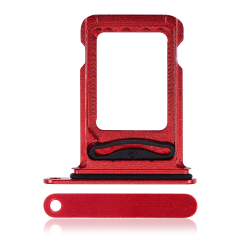 Dual Sim Card Tray Compatible For iPhone 14 / 14 Plus (Red)