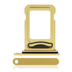 Dual Sim Card Tray Compatible For iPhone 14 / 14 Plus (Yellow)