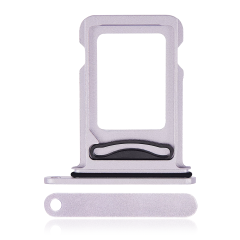 Dual Sim Card Tray Compatible For iPhone 14 / 14 Plus (Purple)