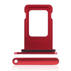 Dual Sim Card Tray Compatible For iPhone XR (Red)