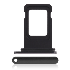 Dual Sim Card Tray Compatible For iPhone XR (Black)