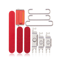 Hard Buttons (Power / Volume / Switch) Compatible For iPhone 14 / 14 Plus (Red)