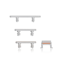 Hard Buttons (Power / Volume / Switch) Compatible For iPhone XR (White)