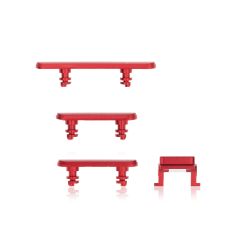 Hard Buttons (Power / Volume / Switch) Compatible For iPhone XR (Red)