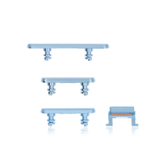 Hard Buttons (Power / Volume / Switch) Compatible For iPhone XR (Blue)