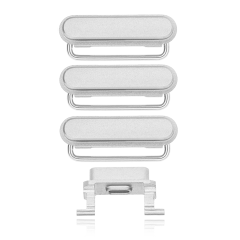 Hard Buttons (Power / Volume / Switch) Compatible For iPhone 6S Plus (Silver)
