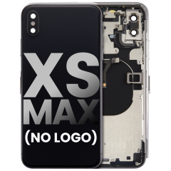 Back Housing W/ Small Components Pre-Installed Compatible For iPhone XS Max (No Logo) (Aftermarket Plus) (Space Gray)