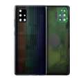 Back Cover Glass With Camera Lens Compatible Samsung Galaxy A71 5G (A716V / 2020) (Prism Bricks Black) (Service Pack)