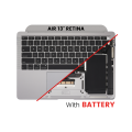 Top Case Assembly With Battery And Keyboard Compatible For MacBook Air 13" Retina (A2179 / Early 2020) (US Keyboard) (Used OEM Pull: Grade A) (Space Gray)