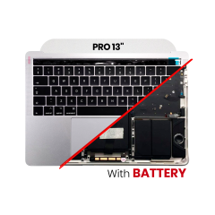 Top Case Assembly With Battery And Keyboard Compatible For MacBook Pro 13" Touch Bar (A1706 / Late 2016) (US Keyboard) (Used OEM Pull: Grade A) (Space Gray)