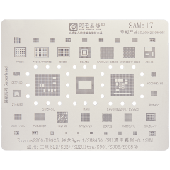 Reballing Stencil For IC Chip Compatible For Samsung Galaxy S22 / S22 Plus / S22 Ultra (Amaoe)
