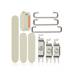 Hard Buttons (Power / Volume / Switch) Compatible For iPhone 15 / 15 Plus (Yellow)