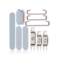 Hard Buttons (Power / Volume / Switch) Compatible For iPhone 15 / 15 Plus (Blue)