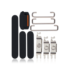 Hard Buttons (Power / Volume / Switch) Compatible For iPhone 15 / 15 Plus (Black)