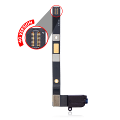 Headphone Jack With Flex Cable Compatible For iPad Mini 4 (4G Version) (Black)