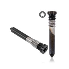 Bottom Screws Compatible For iPhone 15 / 15 Plus / 15 Pro / 15 Pro Max (Black Titanium) (100 Pack)