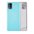Back cover Glass With Camera Lens Compatible For Samsung Galaxy A71 4G (A715 / 2020) (Aftermarket Plus) ( Prism Crush Blue)