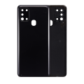 Back cover Glass With Camera Lens Compatible For Samsung Galaxy A21S (A217 / 2020) (Aftermarket Plus) (Black)