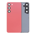 Back Cover Glass With Camera Lens Compatible For Samsung Galaxy S23 5G (No Logo) (Aftermarket Plus) (Orange)