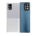 Back Cover Glass With Camera Lens Compatible For Samsung Galaxy A71 (Service Pack) (Crush Silver)