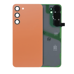 Back Cover Glass With Camera Lens Compatible For Samsung Galaxy S24 Plus (Service Pack) (Sandstone Orange)