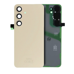 Back Cover Glass With Camera Lens Compatible For Samsung Galaxy S24 Plus (Service Pack) (Amber Yellow)