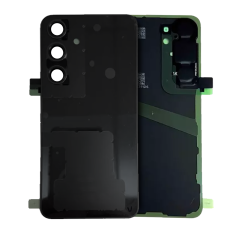 Back Cover Glass With Camera Lens Compatible For Samsung Galaxy S24 (Service Pack) (Onyx Black)