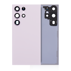 Back Cover Glass With Camera Lens Compatible For Samsung Galaxy S23 Ultra (Service Pack) (Lavender)
