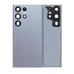 Back Cover Glass With Camera Lens Compatible For Samsung Galaxy S23 Ultra (Service Pack) (Graphite)