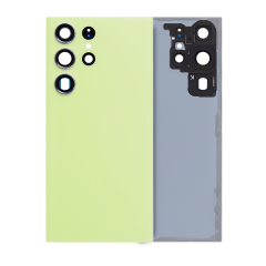 Back Cover Glass With Camera Lens Compatible For Samsung Galaxy S23 Ultra (Service Pack) (Light Green)