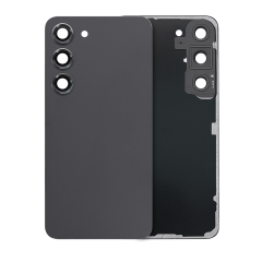Back Cover Glass With Camera Lens Compatible For Samsung Galaxy S23 5G (Service Pack) (Phantom Black)