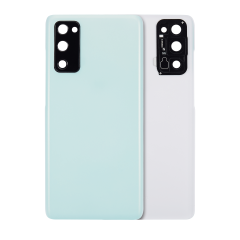 Back cover Glass With Camera Lens Compatible For Samsung Galaxy S20 FE 5G (Aftermarket Plus) (Cloud Mint)